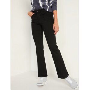 Old Navy Black Mid-Rise Kicker Bootcut Jeans - Size 4